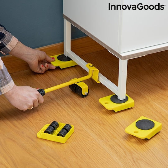 InnovaGoods Sistem de Transport pentru Mobilă pentru o Încărcătură cu Greutate de până la 150kg în Culorea Galben