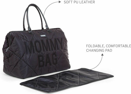 Childhome Shoulder/Hand Diaper Bag Mommy BR75833 Black 55x30x40cm.
