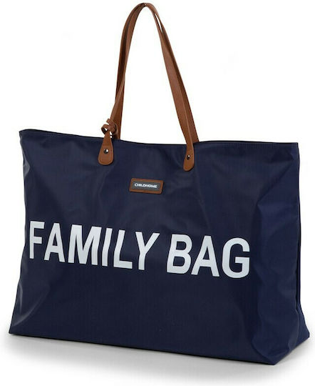 Childhome Shoulder/Hand Diaper Bag Family Navy Blue 55x18x40cm.