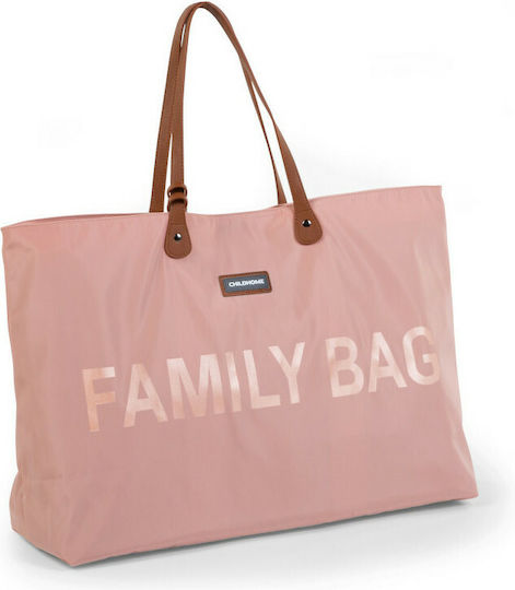 Childhome Shoulder/Hand Diaper Bag Family BR74496 Pink 55x18x40cm.