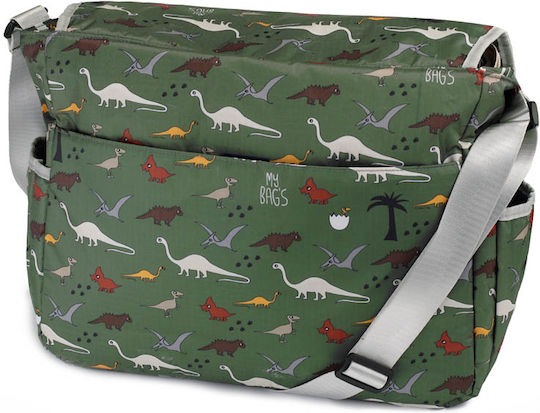 My Bag's Τσάντα-Αλλαξιέρα Ώμου/Χειρός Dinos Χακί 38x30εκ.