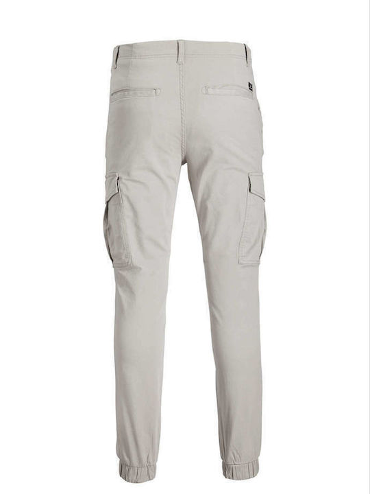 Jack & Jones Ανδρικό Παντελόνι Chino Ελαστικό σε Slim Εφαρμογή Light Grey
