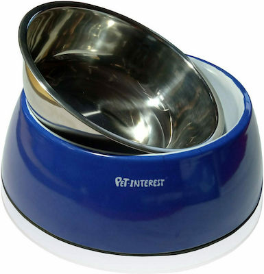 Pet Interest Deluxe Dual Schalen Futter- & Wasserspender für Hunde Blau 900ml 22418