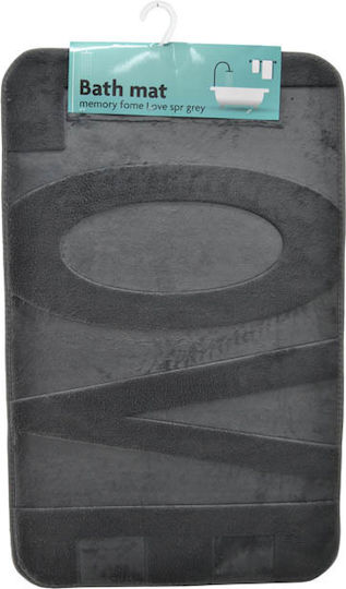 Ankor Πατάκι Μπάνιου Memory Foam Love 815456 Γκρι 50x80εκ. Ankor Πατάκι Μπάνιου Memory Foam Love 815456 Γκρι 50x80εκ.
