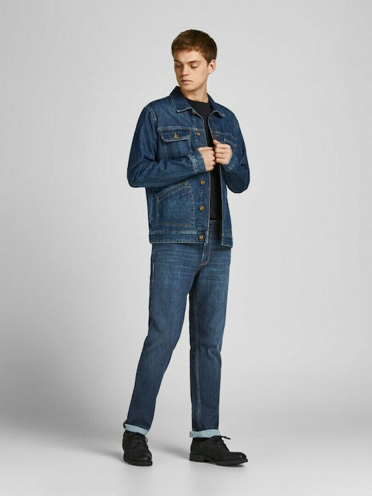 Herren Jeanshose Elastisch Marineblau