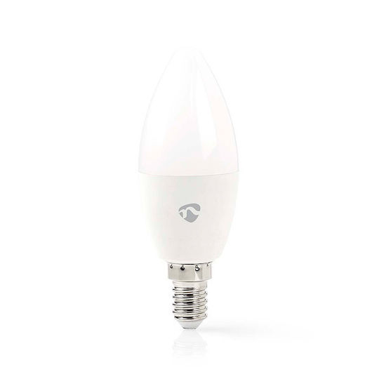 Nedis Smart Λάμπα LED 4.9W για Ντουί E14 RGBW 470lm Dimmable
