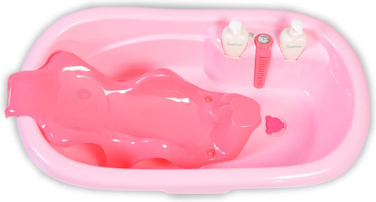 Cangaroo Baby Bath Santorini with Thermometer Pink
