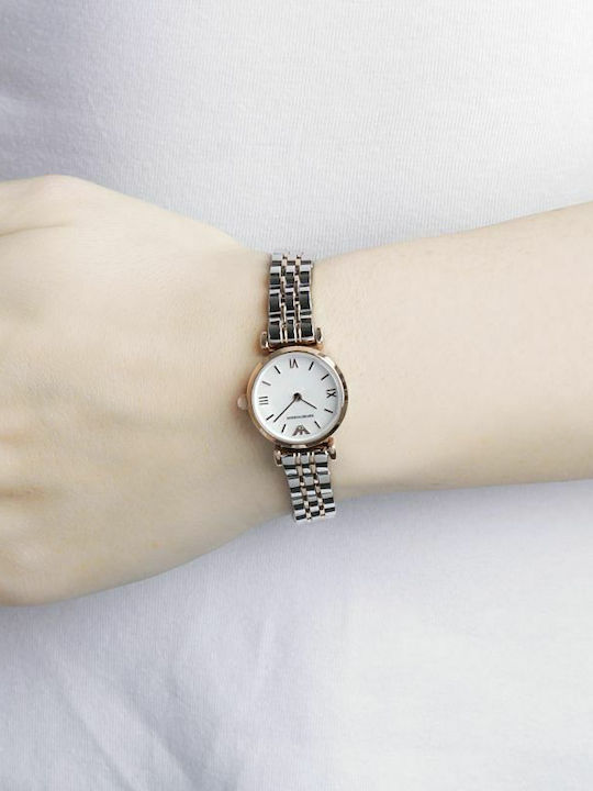 Emporio Armani Gianni T-Bar Ρολόι Μπαταρίας με Μεταλλικό Μπρασελέ Emporio Armani Gianni T-Bar Ρολόι Μπαταρίας με Μεταλλικό Μπρασελέ