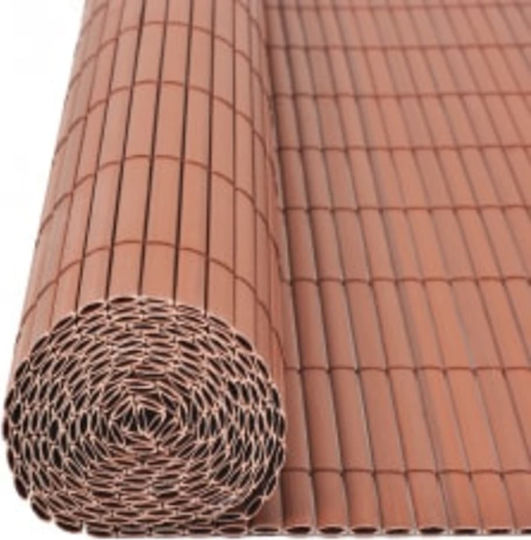 vidaXL Gard De Bambus Din Plastic 1.1x5m