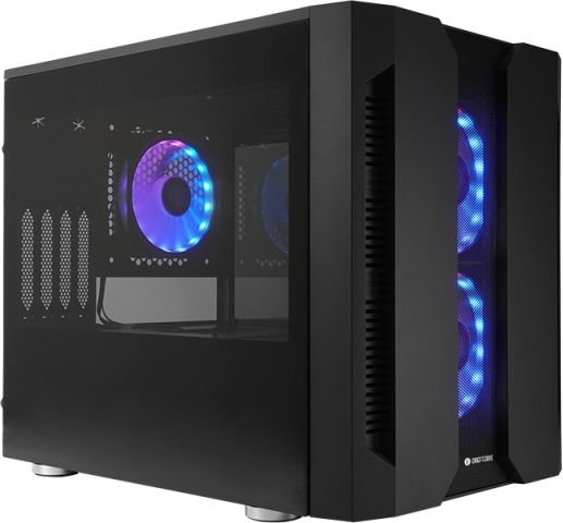 Chieftec Chieftronic M2 Gaming Mini Tower Κουτί Υπολογιστή με Πλαϊνό Παράθυρο Μαύρο