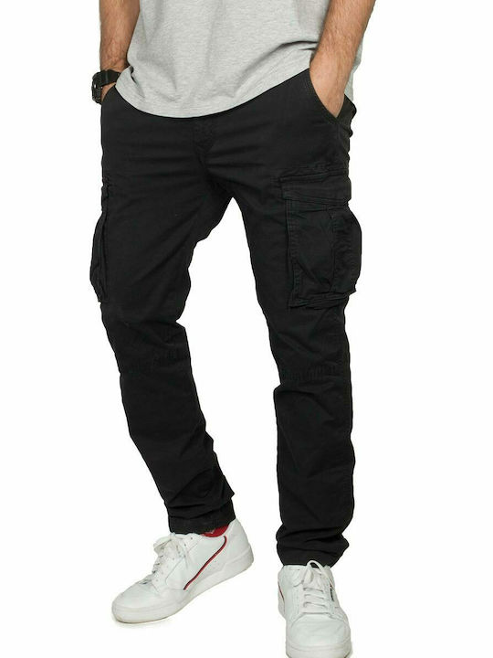 Scinn cargo pants regular tapered Pilot 122 black Men's - 122-98p-sp165-blk