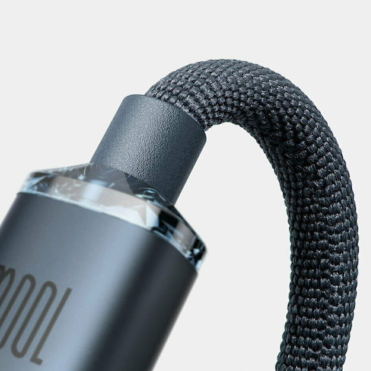Baseus Crystal Shine Braided USB 2.0 Cable USB-C male - USB-C 100W PD Μπλε 2m CAJY000703