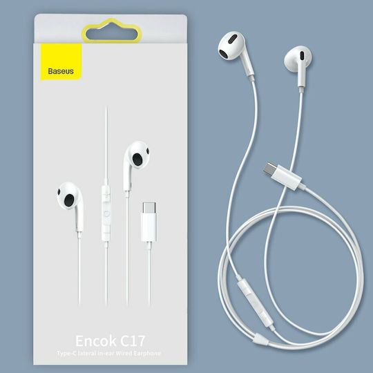 Baseus Encok C17 In-ear Handsfree with USB-C Connector White