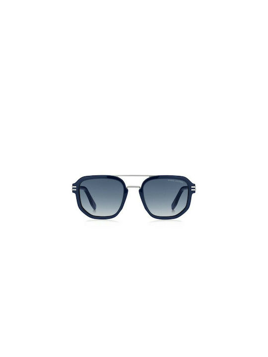 Marc Jacobs Men's Sunglasses with Navy Blue Plastic Frame and Blue Gradient Lens MARC 588/S PJP08