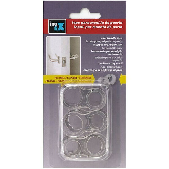 Inofix 3054-0 Round Door Buffers with Outer Frame 25mm 6pcs