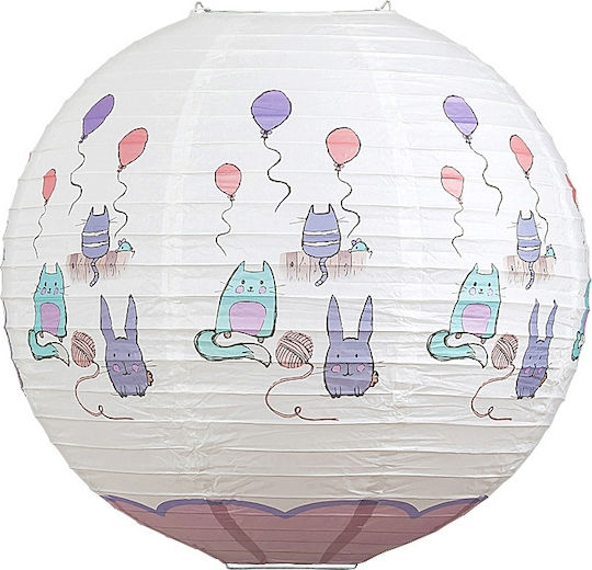 Rabalux Cathy Einfaches Licht Kinderdeckenleuchte Deckenleuchte mit Fassung E27 Mehrfarbig 40x47cm