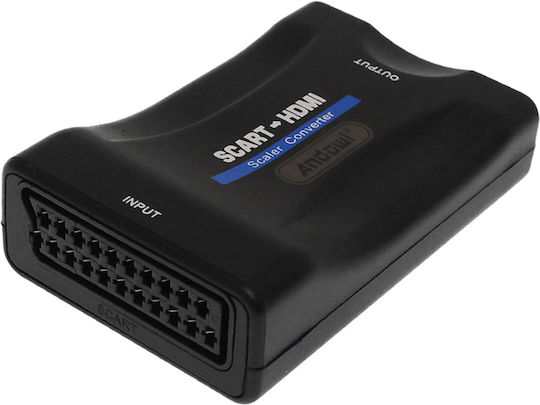 Andowl QY-V05 Μετατροπέας Scart female σε HDMI female 1τμχ