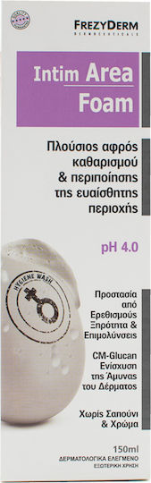 Frezyderm Intim Area pH 4 Intimate Area Cleansing Foam 150ml