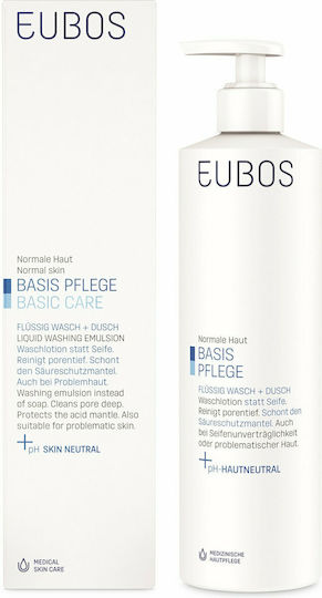 Eubos Blue Liquid Washing Emulsion Αφρόλουτρο Ενυδατικό 400ml