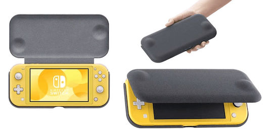 Nintendo Flip Cover & Screen Protector Текстил Защитен калъф за конзола Превключвател Lite Сив