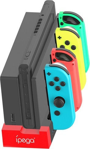 iPega PG-9186 Charging Station for 4 controllers Switch Black
