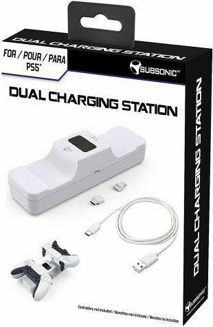 Subsonic Dual Charging Dock Drop Controller-Ladestation 2 Controller PS5 Weiß