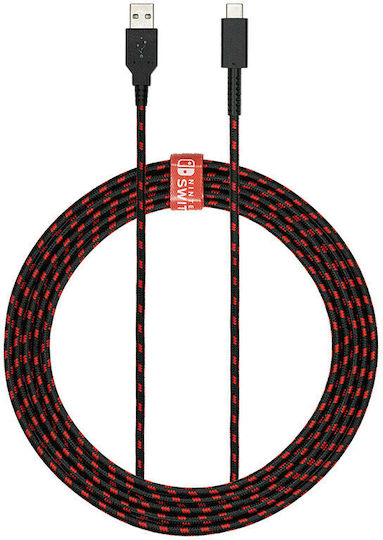 PDP USB Type C Charching Cable Кабел за Превключвател в Черен цвят