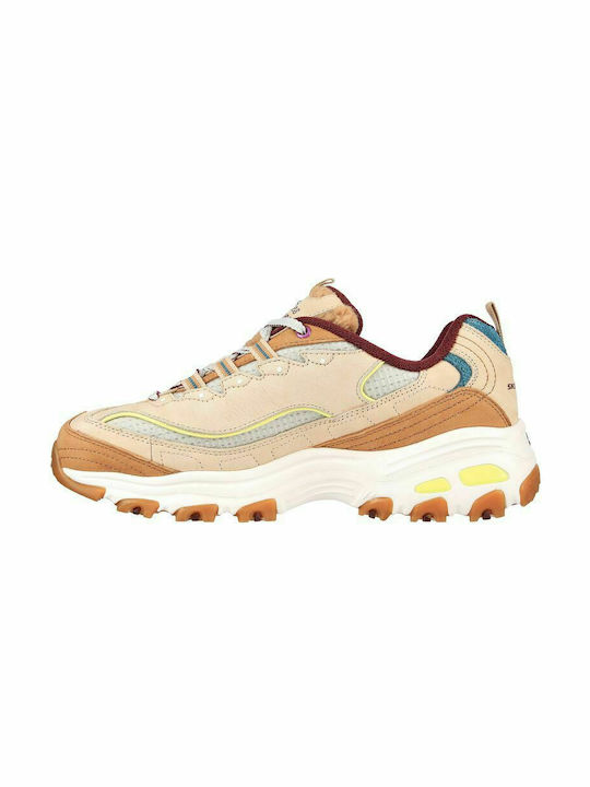 Skechers Luxe Sherpa: D'Lites Chunky Sneakers Multicolour