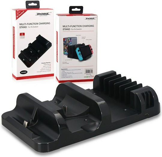 Dobe Multi-Function Charging Stand Βάση για 1 χειριστήριο Switch Μαύρη TNS-871