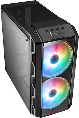 CoolerMaster MasterCase H500 ARGB Gaming Midi Tower Κουτί Υπολογιστή Γκρι