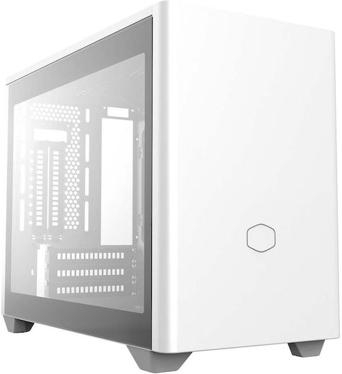 CoolerMaster Masterbox NR200P Gaming Mini Tower Κουτί Υπολογιστή με Πλαϊνό Παράθυρο Λευκό