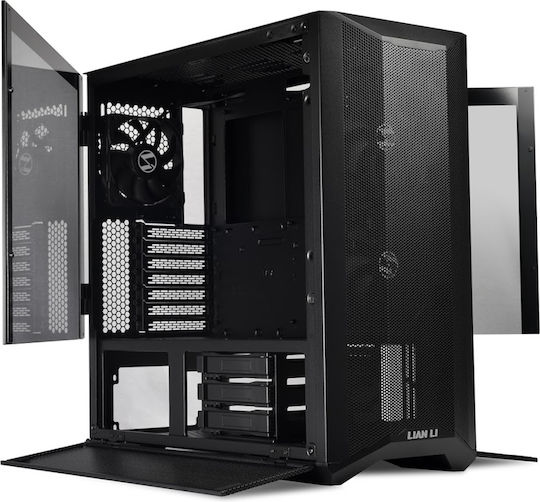 Lian Li Lancool II Mesh Performance Gaming Midi Tower Κουτί Υπολογιστή με Πλαϊνό Παράθυρο Μαύρο
