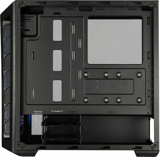 CoolerMaster Masterbox MB511 ARGB Gaming Midi Tower Κουτί Υπολογιστή με Πλαϊνό Παράθυρο Μαύρο