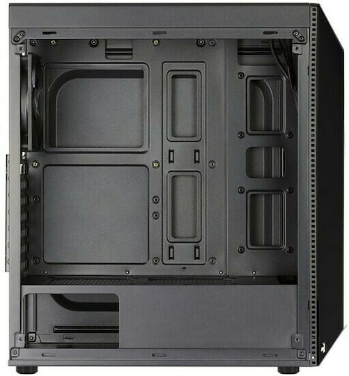 Aerocool Shard Gaming Midi Tower Κουτί Υπολογιστή με Πλαϊνό Παράθυρο Μαύρο