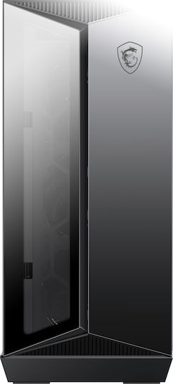 MSI MPG Gungnir 110R Gaming Midi Tower Κουτί Υπολογιστή με Πλαϊνό Παράθυρο και RGB Φωτισμό Μαύρο