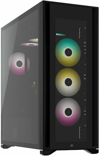 Corsair iCUE 7000X RGB Gaming Full Tower Computer Case with Side Window Black