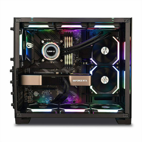 Lian Li O11 Dynamic Mini Gaming Mini Tower Computer Case with Side Window Black