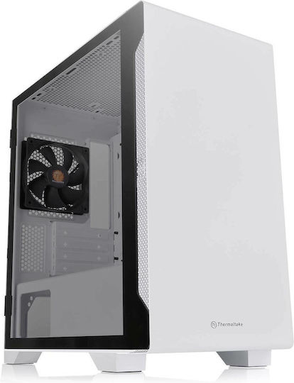 Thermaltake S100 TG Gaming Micro Tower Κουτί Υπολογιστή με Πλαϊνό Παράθυρο Snow Edition