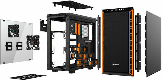 Be Quiet Pure Base 600 Window Гейминг Midi Tower Компютърна кутия Оранжев
