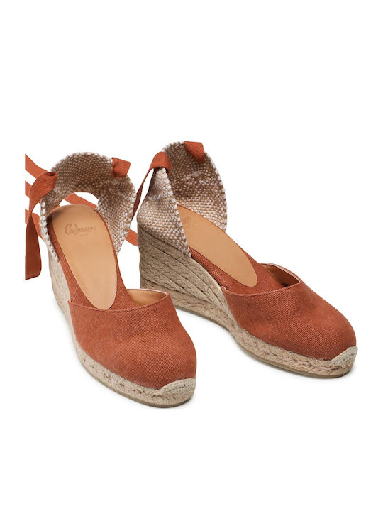 Castañer Carina 6 002 Women's Fabric Platform Espadrilles Brown