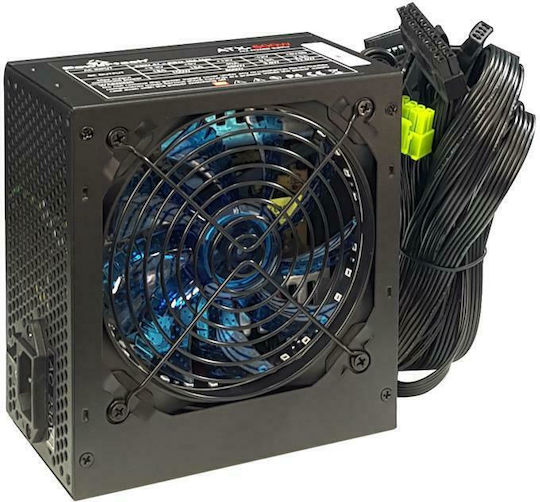 Powertech PT-848 Gaming Midi Tower Κουτί Υπολογιστή με Πλαϊνό Παράθυρο και RGB Φωτισμό Μαύρο