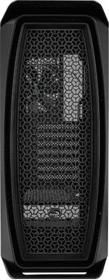 Aerocool Aero One Gaming Midi Tower Κουτί Υπολογιστή με Πλαϊνό Παράθυρο και RGB Φωτισμό Μαύρο
