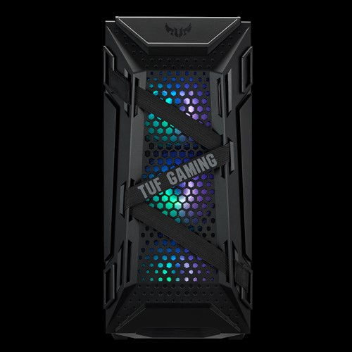 Asus TUF Gaming GT301 Midi Tower Computer Case with Side Window and RGB Lighting Black