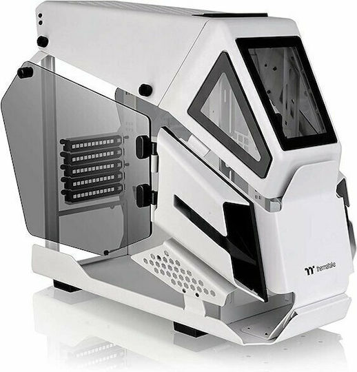 Thermaltake AH T200 Gaming Micro Tower Computer Case with Side Window White