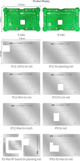 Best BST-1023APLUS Reballing-Schablone für Mobiltelefon-Reparaturwerkzeuge BST-1023APLUS