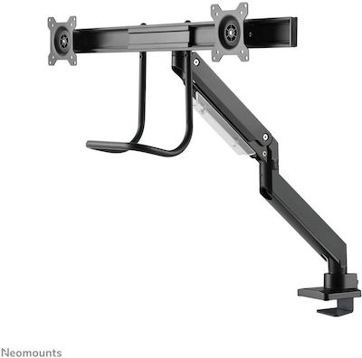 Neomounts Stand Desk Mounted for 2 Monitors up to 32" with Arm (NM-D775DXBLACK)