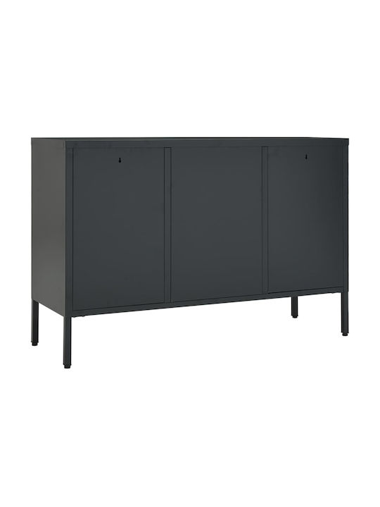 Мебели за съхранение от метал с чекмеджета Въглени 105x35x70см