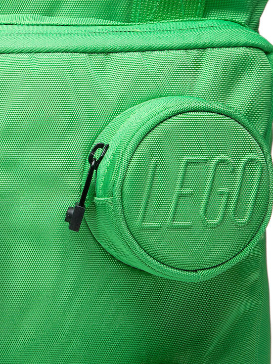 LEGO School Bag Backpack Elementary, Elementary Green with Water Bottle Holder 15Liters
