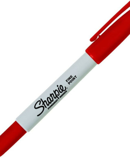 Sharpie Fine Point Permanent Markers 1mm Red 12pcs