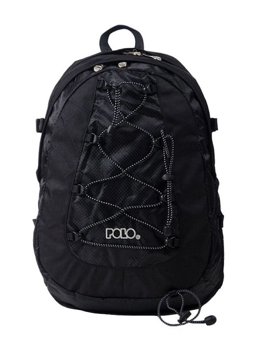 Polo Offpist School Bag Backpack Junior High-High School Black with Water Bottle Holder 28Liters 2018